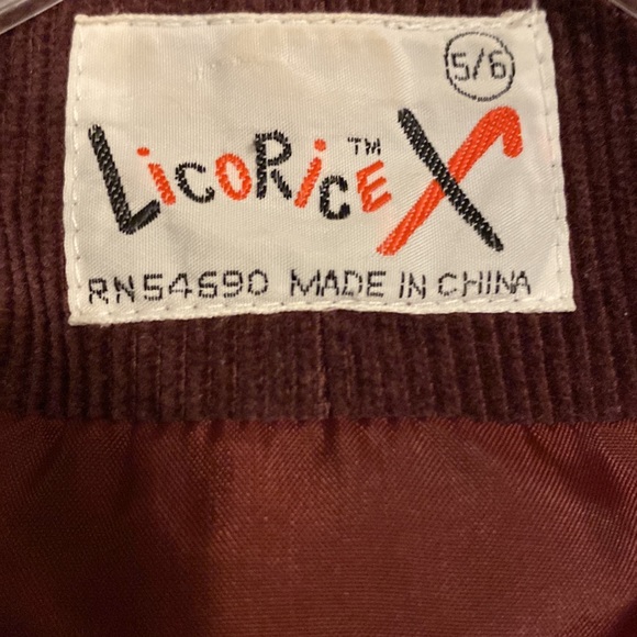 Licorice X Women’s Burgundy Corduroy Blazer Jacket - Picture 3 of 5
